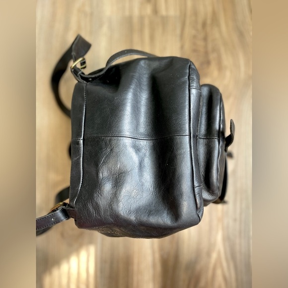 MADEWELL $228 The Transport Rucksack in Black Leather LNC w - Picture 10 of 14